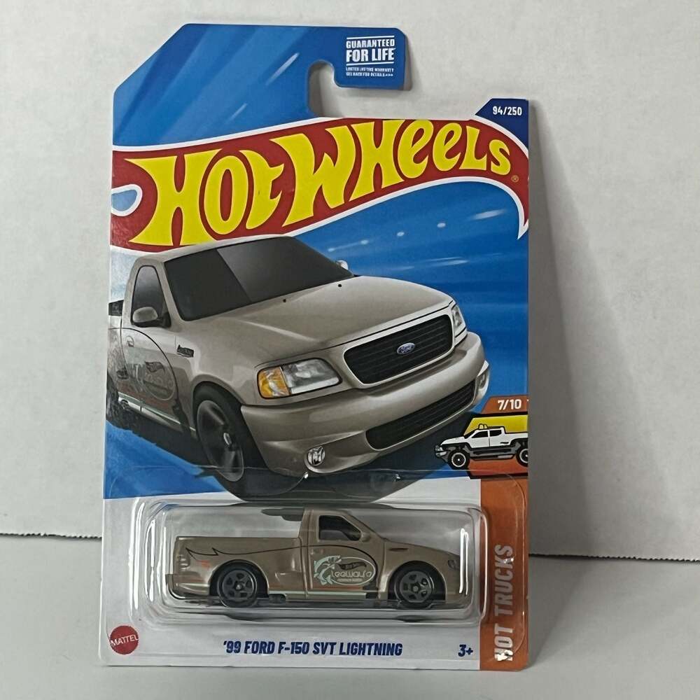 Hot Wheels '99 Ford F-150 SVT Lightning, 2025 Hot Trucks Series 7/10